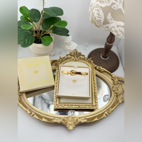 ArmCandy Luxe Collection Bracelet - Gold Lock Style - New in Box - Picture 4 of 5